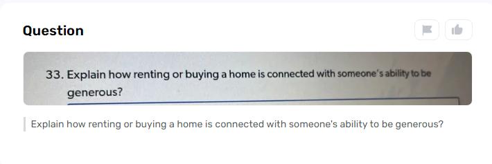 What Ways Can Renting or Buying a Home Affect Generosity?